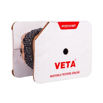 Veta VY2513100T Motorlu Testere Top Zinciri 1/4'' .050'' - 1,3mm Ayak Yuvarlak 1200 Diş