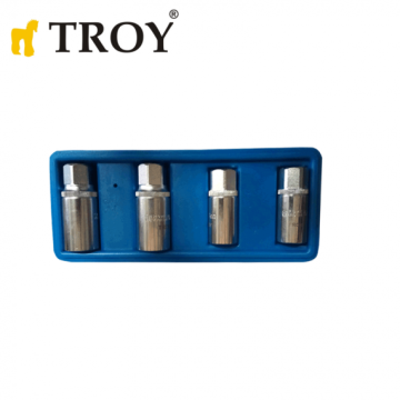 TROY 26155 Bozuk Civata Sökme Seti, 1/2'' , 4 Parça