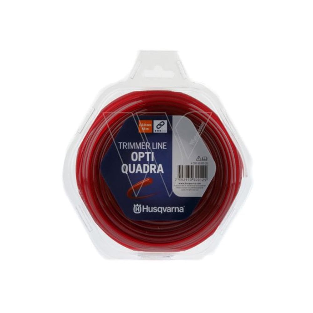 Husqvarna 597668920 Opti Quadra Tırpan Misinası Bordo 3MM 48MT 4 KÖŞE