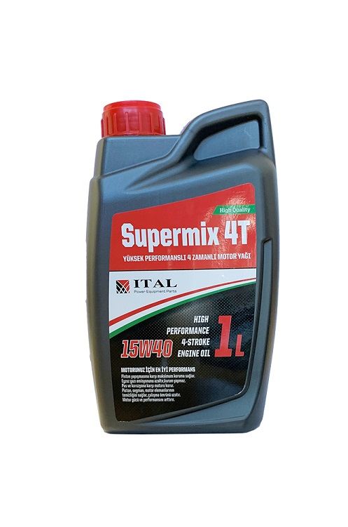 İtal Supermix 4 Dört Zamanlı Motor Yağı 1 Lt (15W-40)