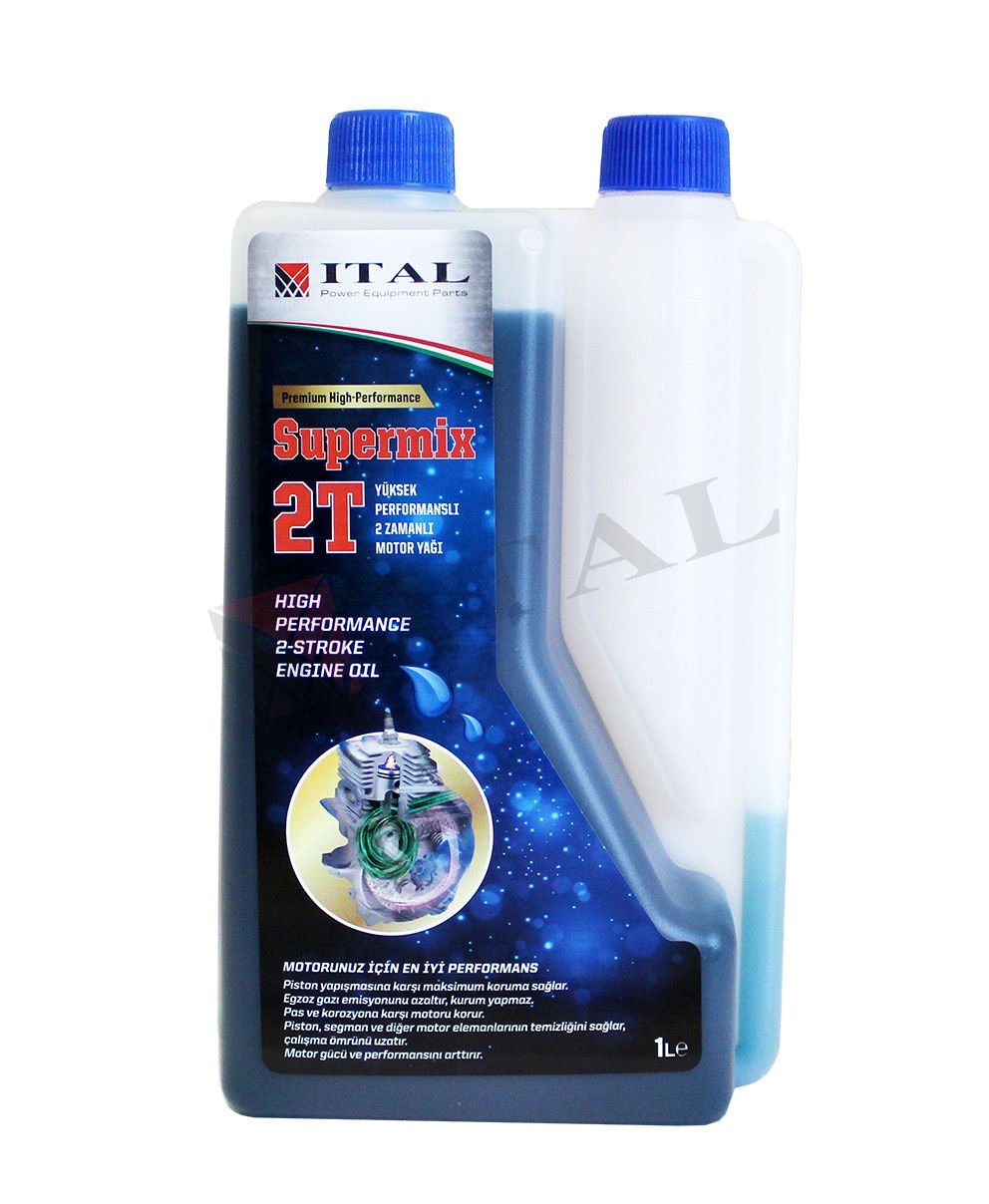 İtal Supermix 2 İki Zamanlı Motor Yağı 1 Lt Ölçekli