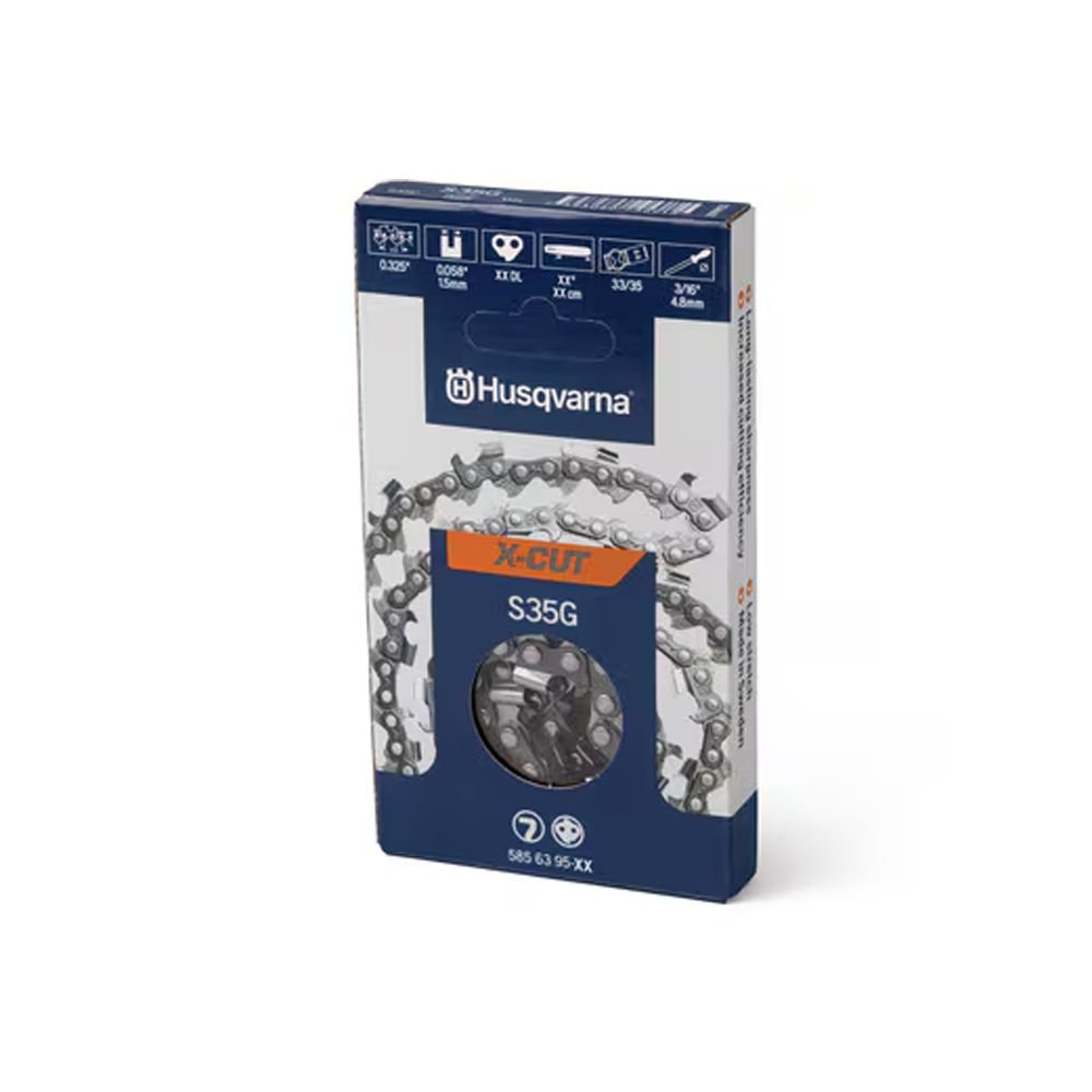 Husqvarna X-CUT 585639564 Motorlu Testere Zinciri 32 DİŞ S35G .325 1,5mm YARIM KÖŞELİ