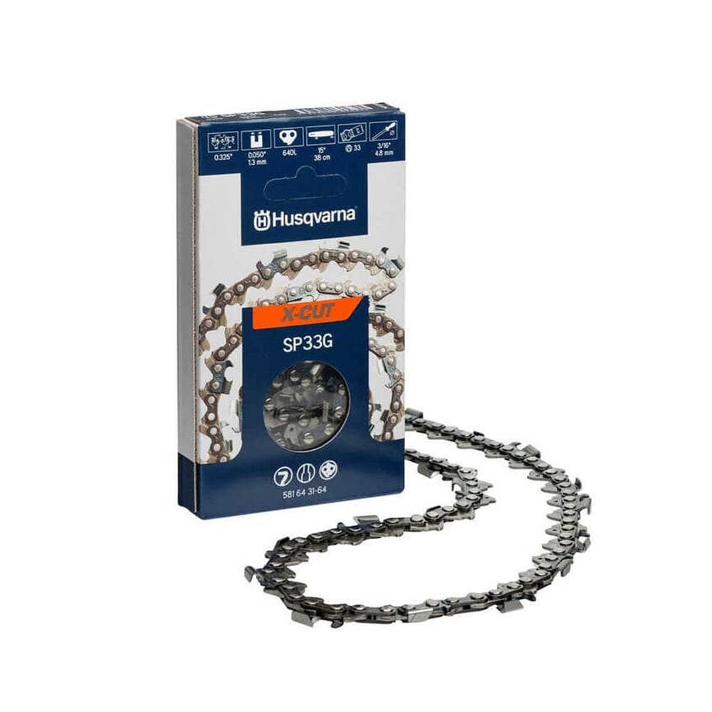 Husqvarna X-CUT 581643164 Motorlu Testere Zinciri 32 DİŞ SP33G .325 1,3mm YARIM KÖŞELİ