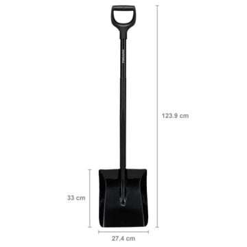 Fiskars 1066713 Ergonomik Pro Geniş Ağızlı Ağır İş Küreği