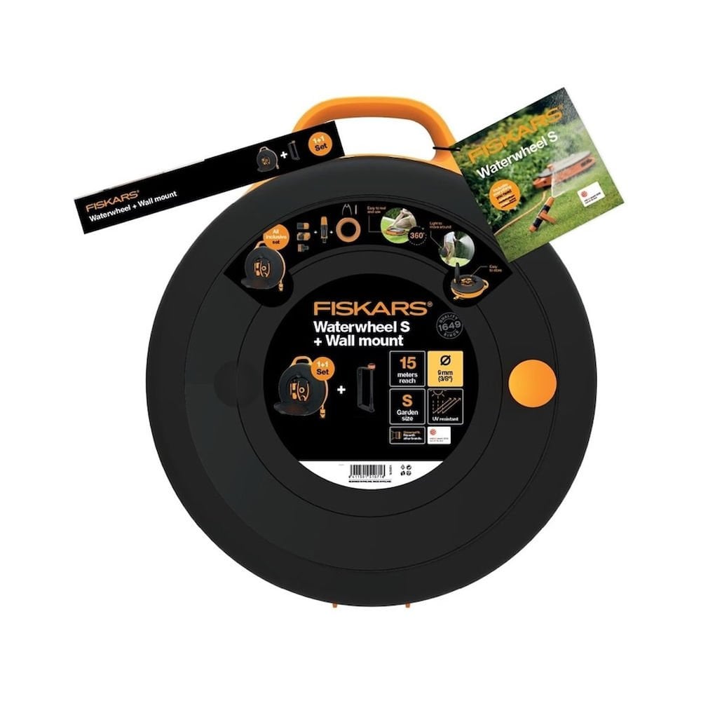 Fiskars 1026376 Hortum Makarası Ve Duvar Montaj Seti S 3/8''(9mm) 15m
