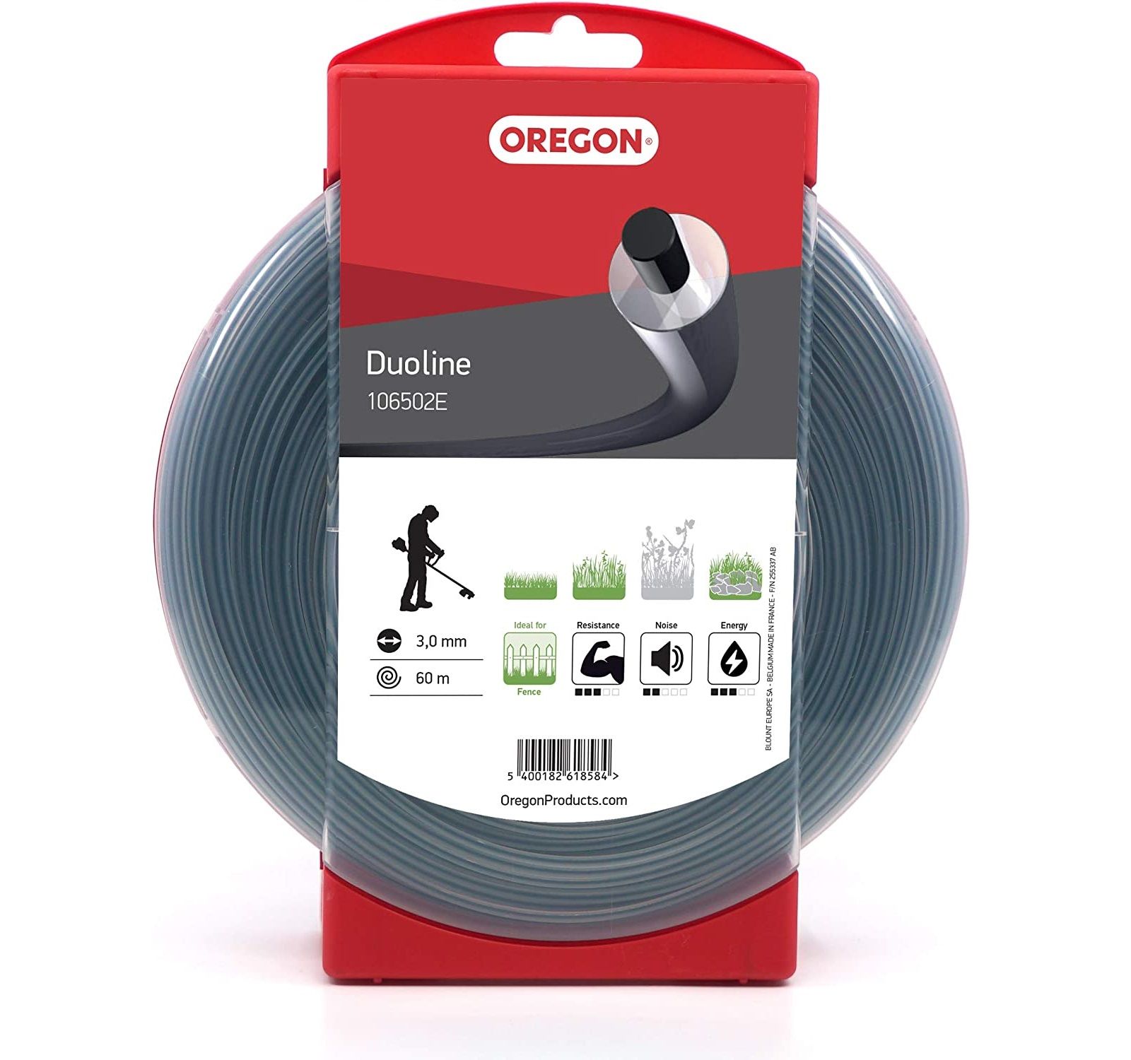 Oregon 106502E Duoline Tırpan Misinası 3 mm 60 mt