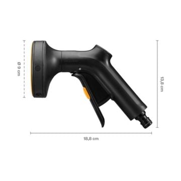 Fiskars 1070836 Solid 3 Fonksiyonlu Sulama Tabancası Sert Püskürtme