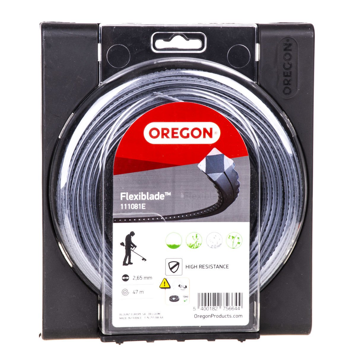 Oregon 111081E Flexiblade Tırpan Misina 2.65Mm 47M Siyah Tırtıklı