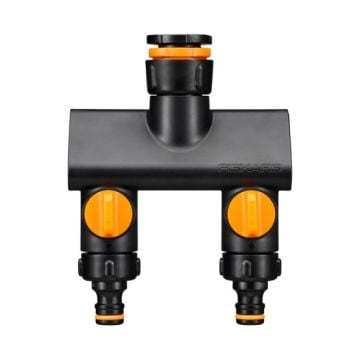 Fiskars 1070577 2 Çıkışlı Musluk Bağlantısı (21mm/26,5mm/33,3mm)