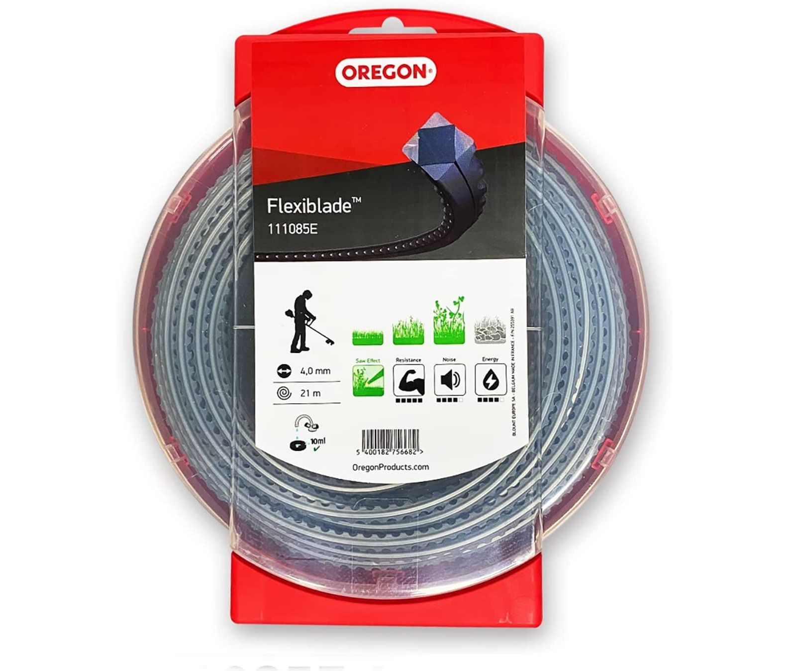 Oregon 111085E Flexiblade Tırpan Misina 4.0Mm 21M Siyah Tırtıklı