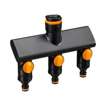 Fiskars 1070578 3 Çıkışlı Musluk Bağlantısı (21mm/26,5mm/33,3mm)