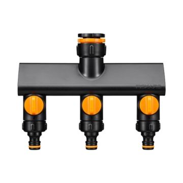 Fiskars 1070578 3 Çıkışlı Musluk Bağlantısı (21mm/26,5mm/33,3mm)