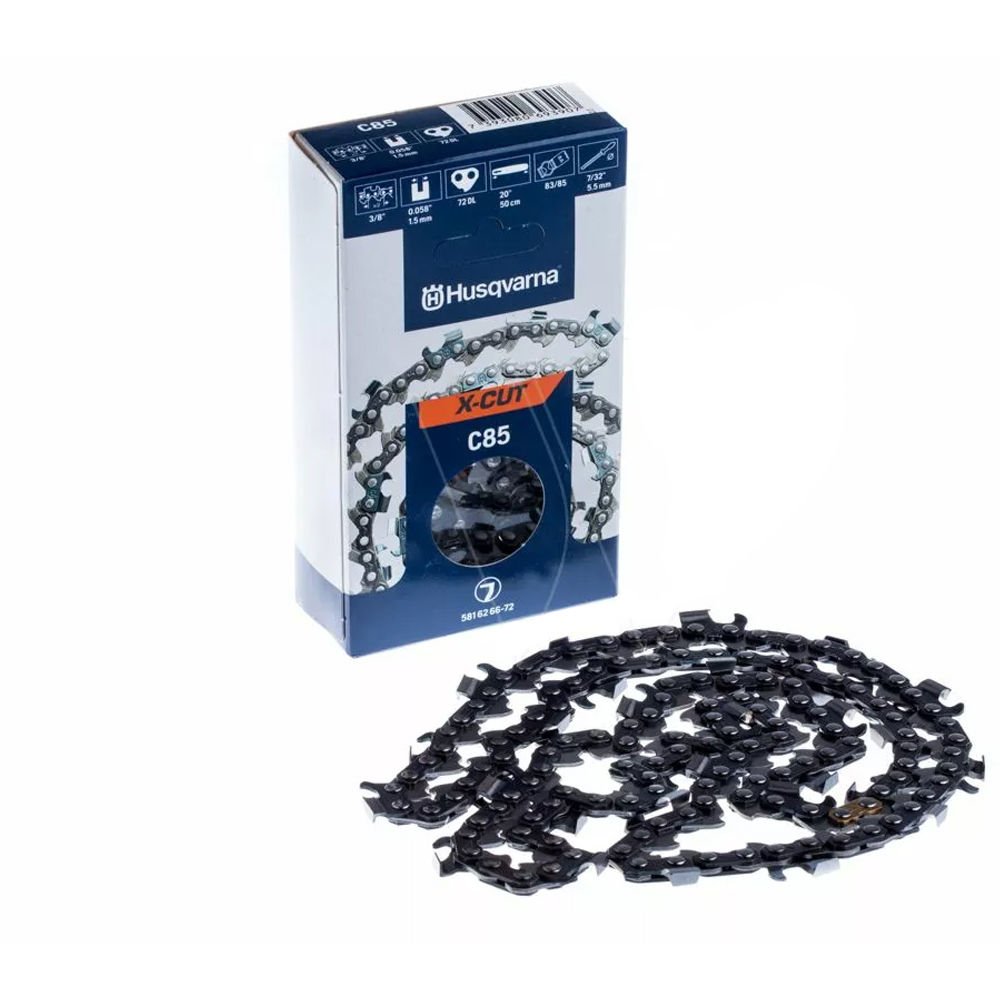 Husqvarna 581626684 X-CUT Motorlu Testere Zinciri 42 DİŞ C85 3/8 1.5mm KÖŞELİ