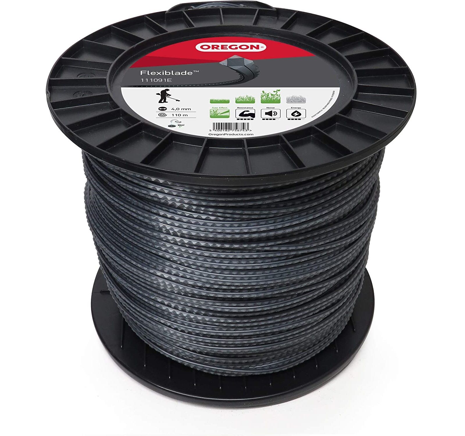 Oregon 111091E Flexiblade Tırpan Misina 4.0Mm 110M Siyah Tırtıklı