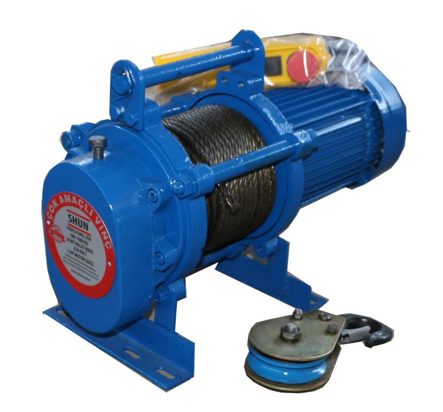 Shun Endüstriyel Vinç 500/1000 Kg 30 Metre 220 V