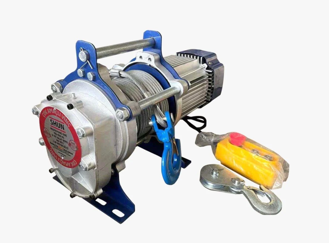 Shun Endüstriyel Vinç 750/1500 Kg 30 Metre 380 V 2,2 Kw