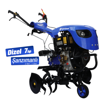 Fırtına FTN 310 7 Hp Dizel Çapa Makinası - İpli, 3 İleri 1 Geri Şanzımanlı, Tekerlek Dahil