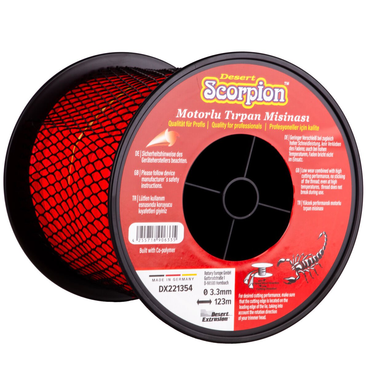 Desert Scorpion DX221354 Misina 3.3 Mm 123 Mt Kırmızı 3 Köşe