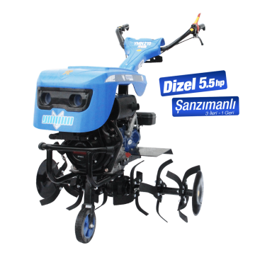 Yaman 5,5 Hp Dizel Çapa Makinası - İpli, 3 İleri 1 Geri Şanzımanlı, Tekerlek Dahil