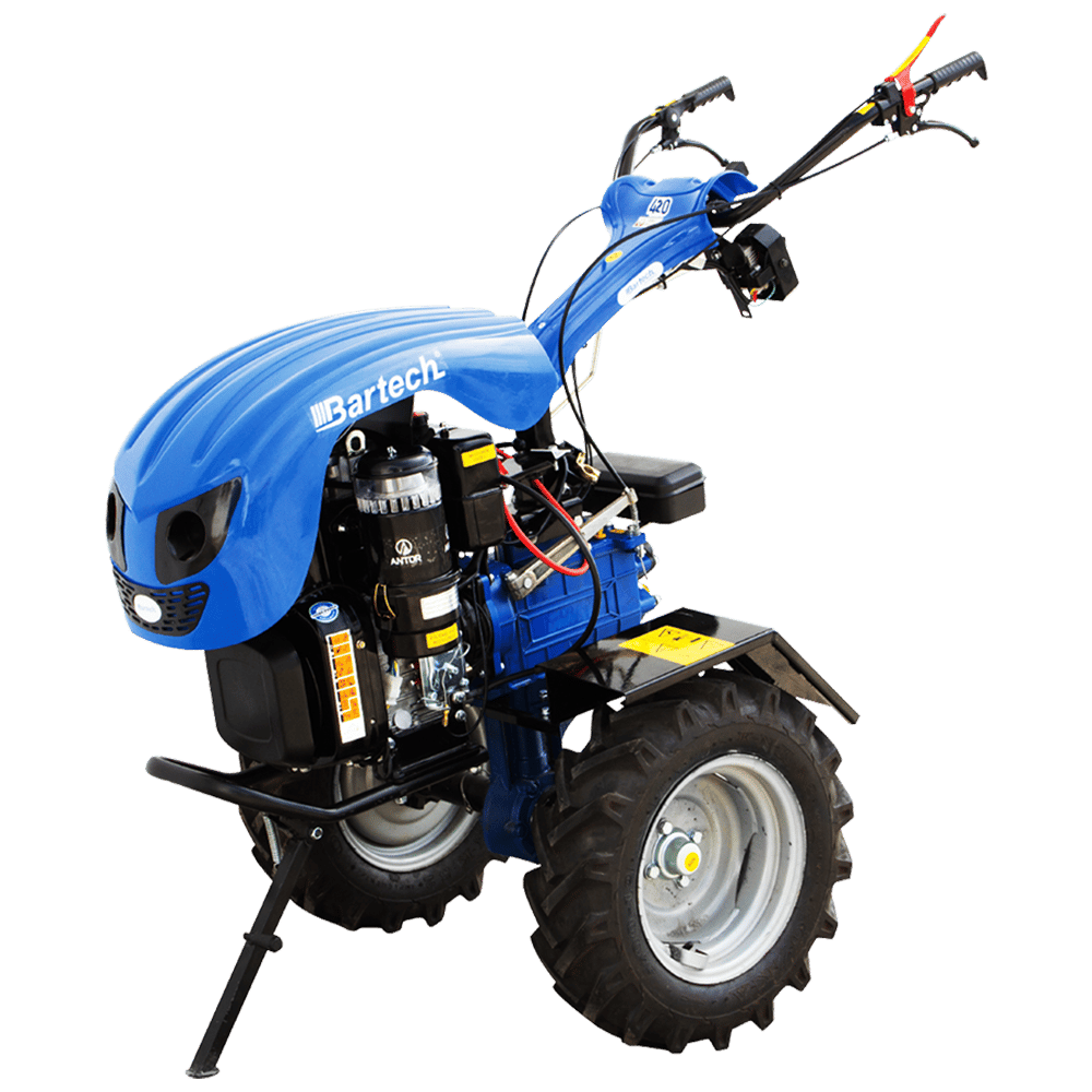 Bartech 420 10 Hp Dizel Çapa Makinası - 3 İleri 1 Geri Şanzımanlı, Tekerlek Dahil