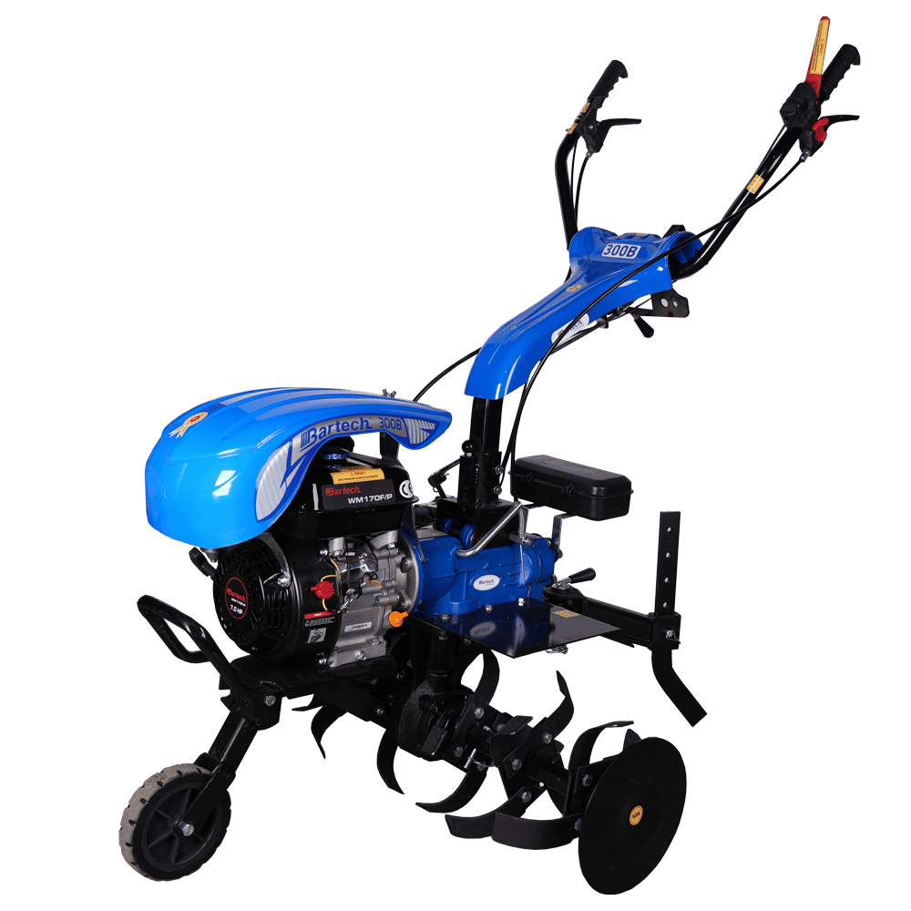 Bartech 300B 7 Hp Benzinli Çapa Makinası - İpli, 3 İleri 1 Geri Şanzımanlı, Tekerlek Dahil