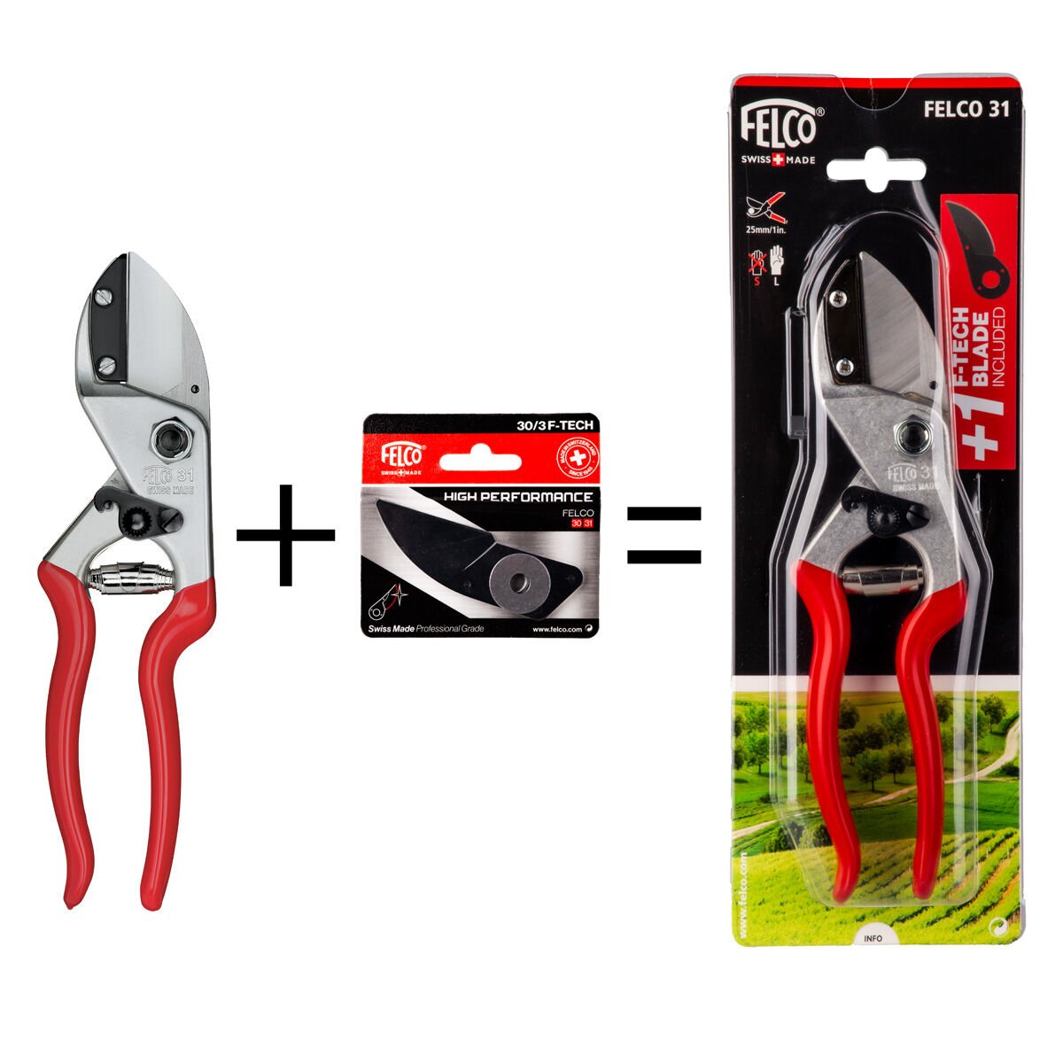 Felco P151 31 Budama Makası Ve Üst Bıçak  F-Tech 30/3