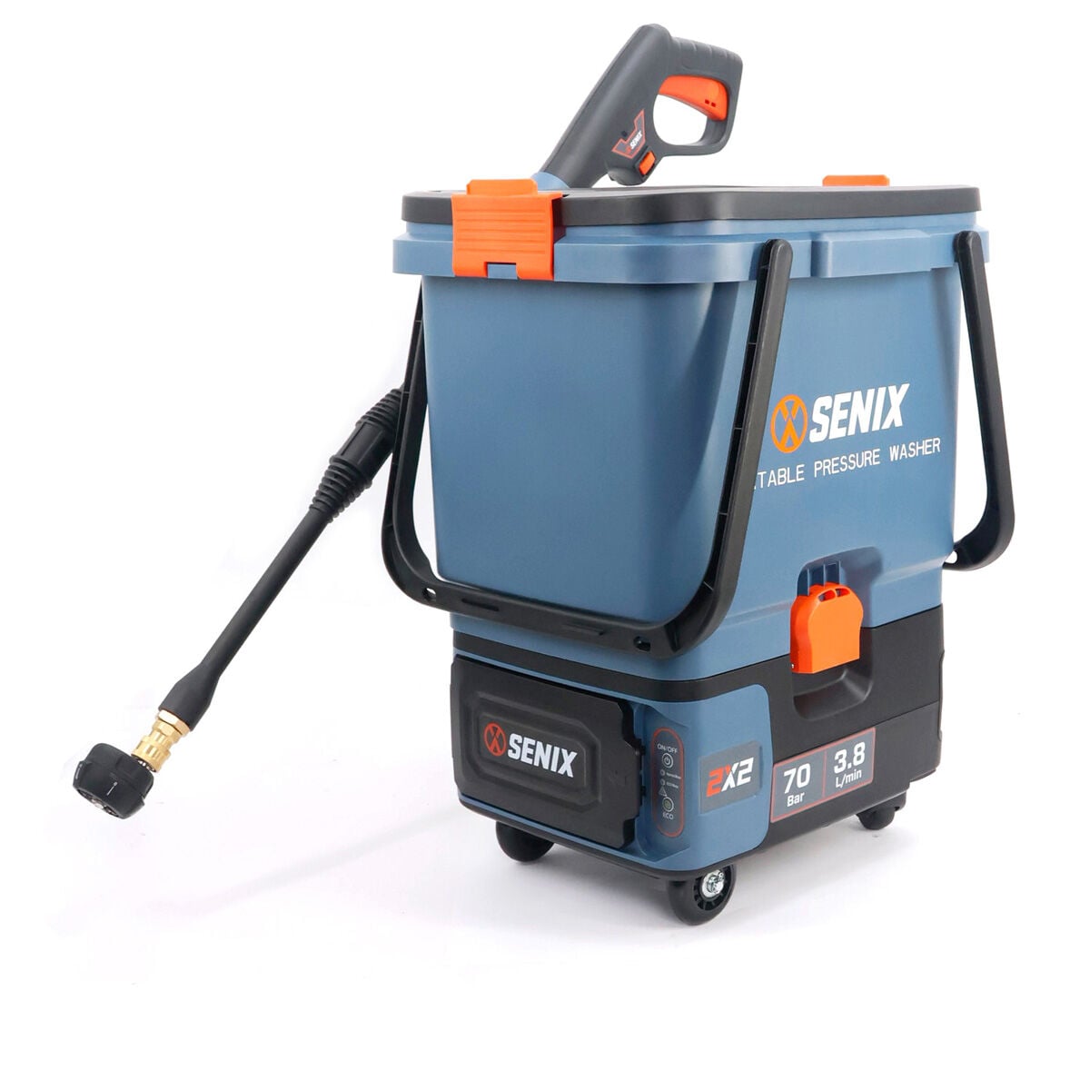 Senix HPWX2-M2-EU-0 Akülü Basınçlı Yıkama Makinesi 70 Bar (Aküsüz)