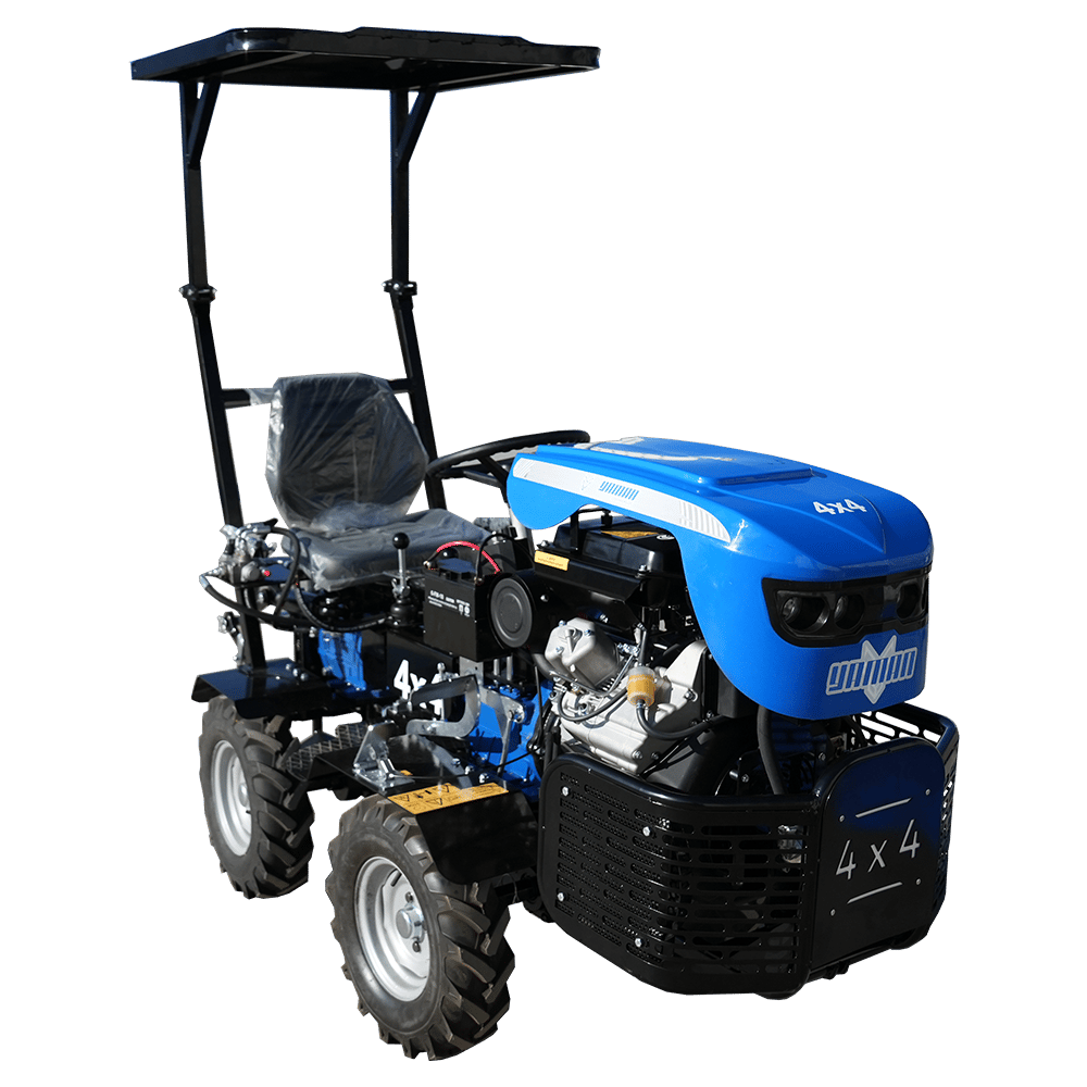 Yaman 4x4 Mini Traktör Oturmalı Çapa Makinası (DİZEL, 12 HP, Antor Motor)