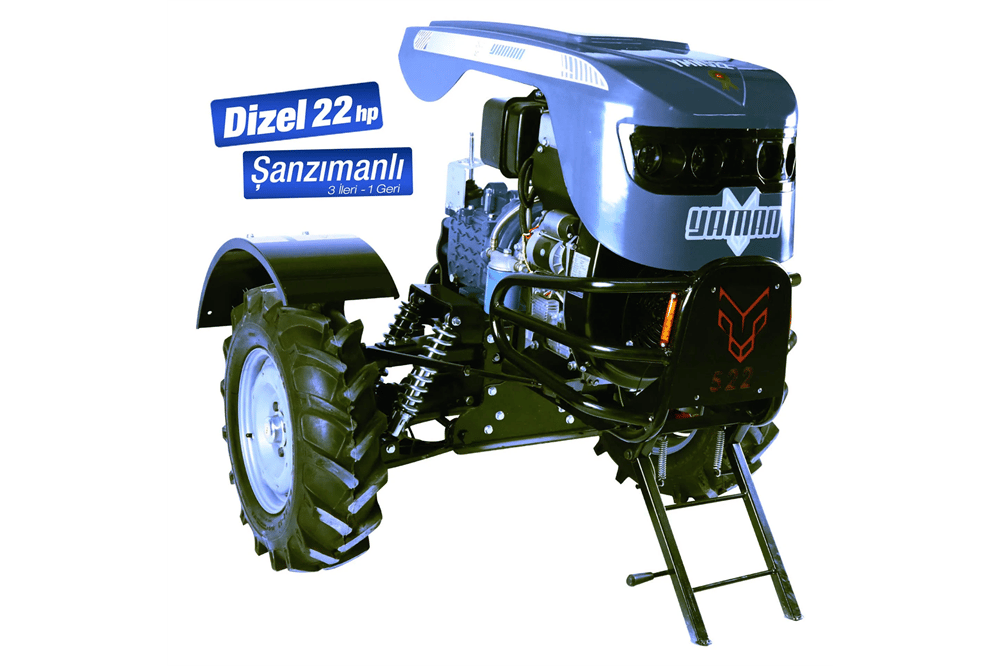 Yaman YMN 522 Dizel Çapa Makinası Amortisörlü 22 Hp