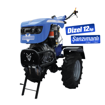 Yaman YMN 510 12 Hp Dizel Motorlu Çapa Makinası - Marşlı, Antor 3LD510 Motorlu
