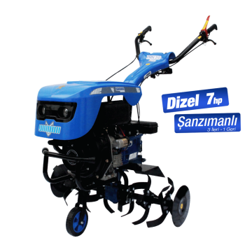 Yaman YMN 310 7 Hp Dizel Çapa Makinası - İpli, 3 İleri 1 Geri Şanzımanlı, Tekerlek Dahil
