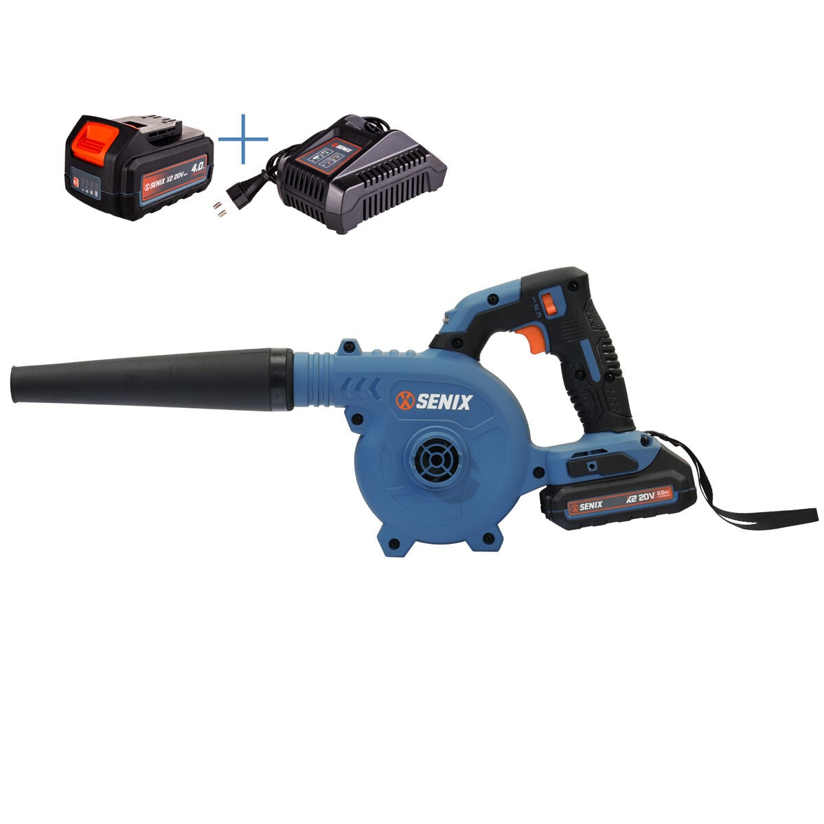 Senix BLVX2-M-EU Akülü Üfleme Toplama Makinesi 4.0Ah Akü ve Şarj Aleti