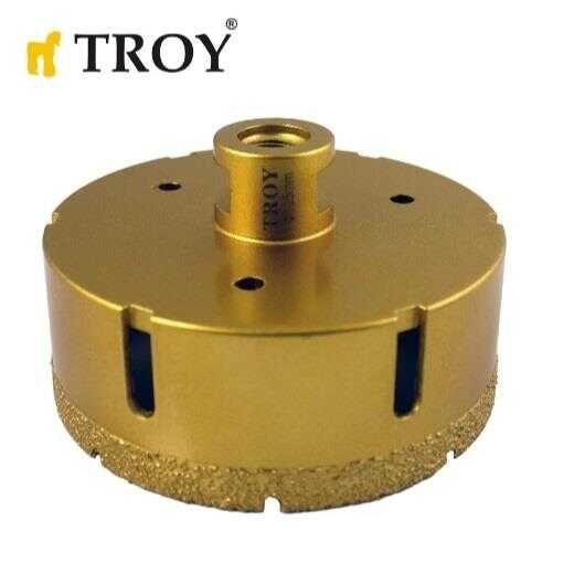TROY 27450-105 Avuç Taşlamalar için Seramik Kuru Elmas Delici, 105mm