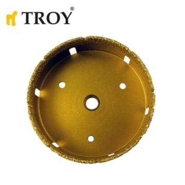 TROY 27450-105 Avuç Taşlamalar için Seramik Kuru Elmas Delici, 105mm