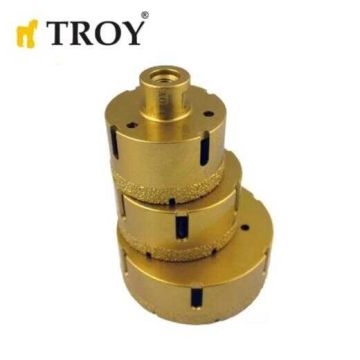 TROY 27450-105 Avuç Taşlamalar için Seramik Kuru Elmas Delici, 105mm