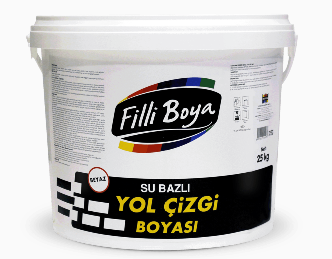 Filli Boya Su Bazlı Yol Çizgi Boyası 25 Kg