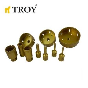 TROY 27450-68 Avuç Taşlamalar için Seramik Kuru Elmas Delici, 68mm