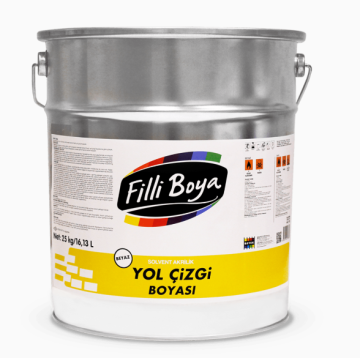 Filli Boya Solvent Bazlı Akrilik Yol Çizgi Boyası 25 Kg Sarı