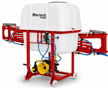 Bartech PT600 600 Litre Şaftlı, Traktör Arkası Pülverizatör - 10 Metre Kanatlı