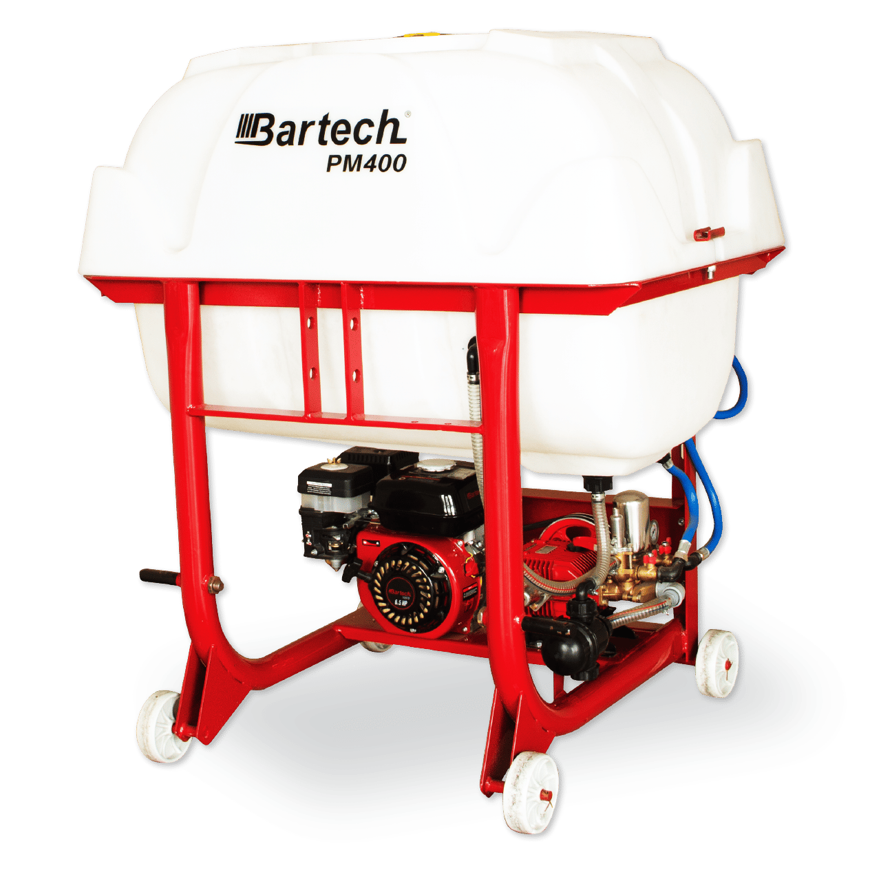 Bartech PM400-D 400 Litre Benzinli İlaçlama - 30 Luk Pompa, Makaralı, Tabancalı