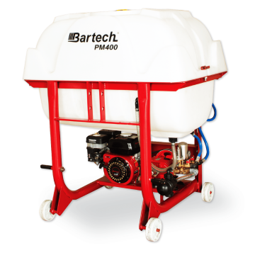 Bartech PM400-D 400 Litre Benzinli İlaçlama - 30 Luk Pompa, Makaralı, Tabancalı