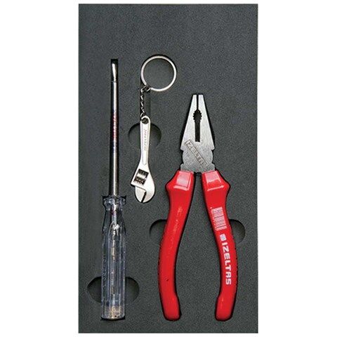 İzeltaş  Pense Ve Kontrol Kalemi 2'Li Set ( Anahtarlıklı ) (3020001002)