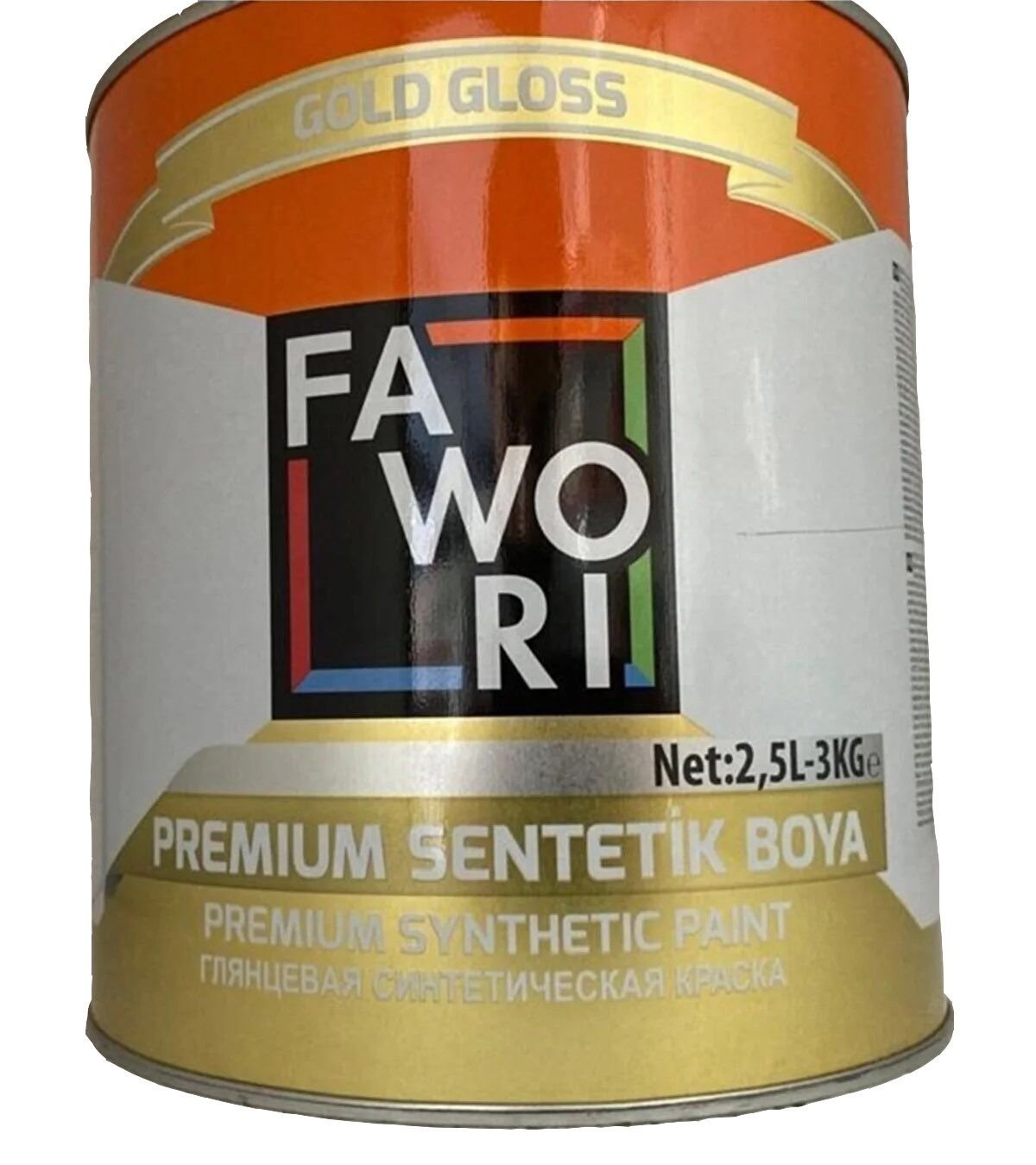 Fawori Premium Sentetik Yağlı Boya 2,5 Lt Siyah