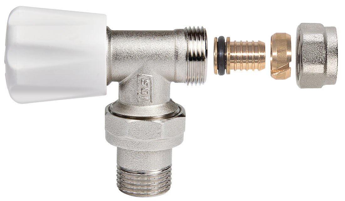 Tds 1/2'' PE-X Köşe Rdyatör Vanası 303