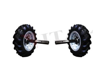 Zebra Çapa Makinesi Dubleks Tekerlek Takımı 400/8 Aks 22mm