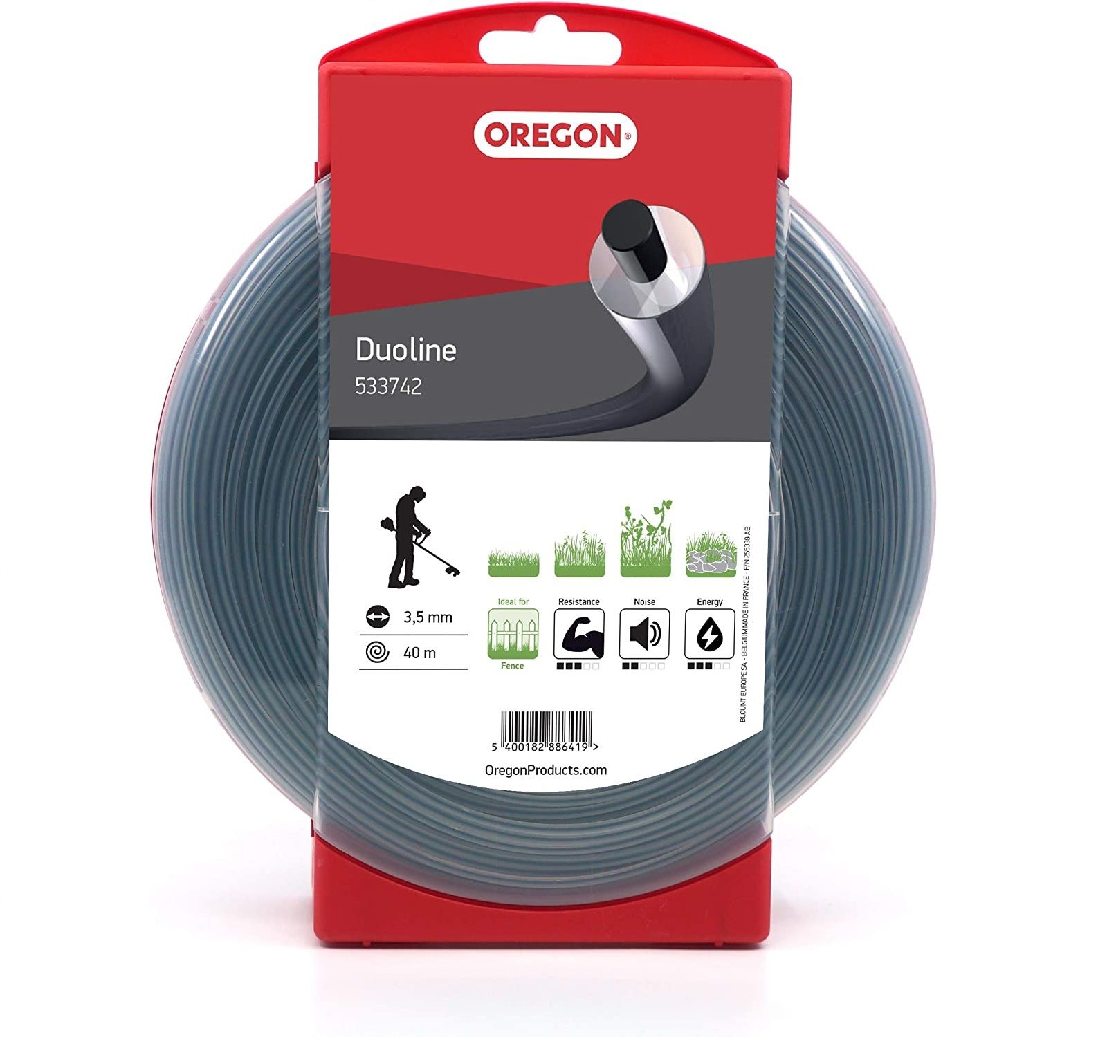 Oregon 533742 Duoline Tırpan Misina 3.5Mm 40M