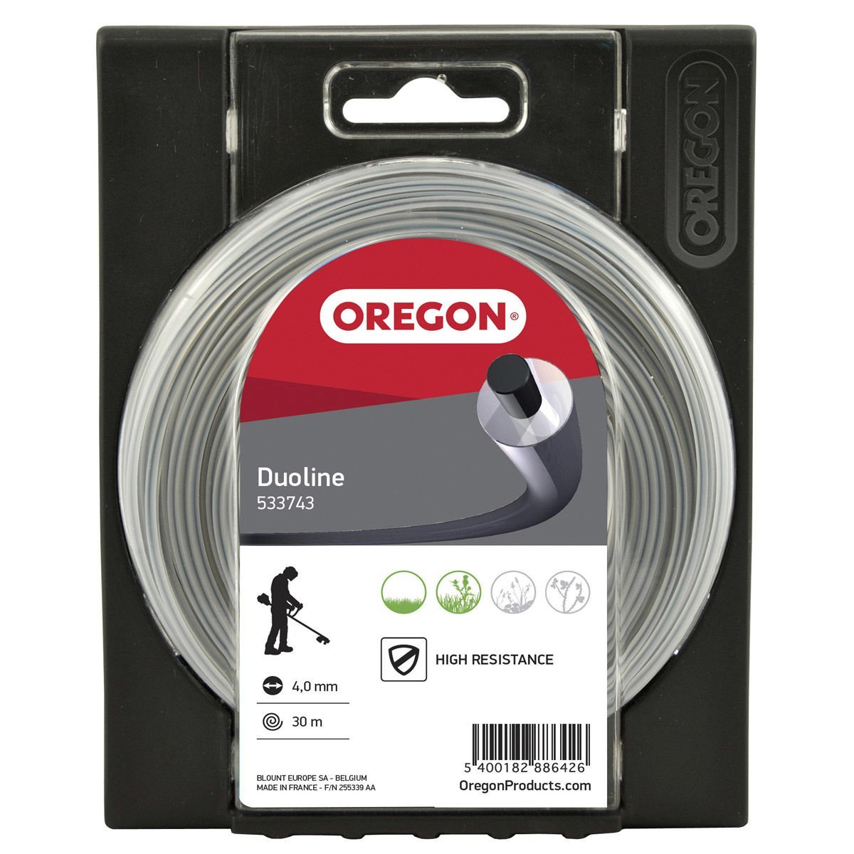 Oregon 533743 Duoline Tırpan Misina 4.0Mm 30M