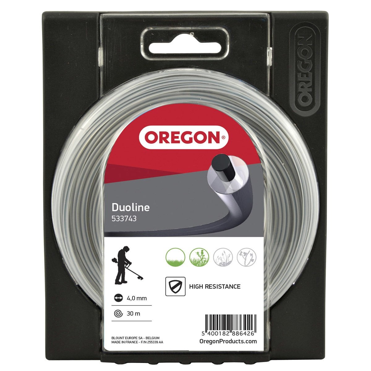 Oregon 533743 Duoline Tırpan Misina 4.0Mm 30M