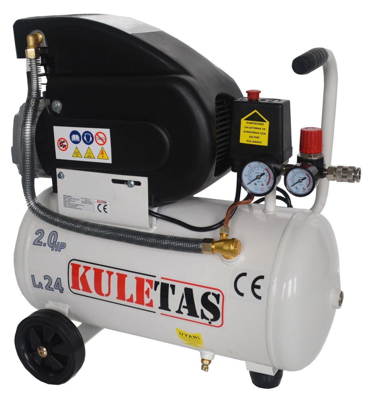 Kuletaş 24 Litre Hava Kompresörü 2 Hp 8 Bar HM2024