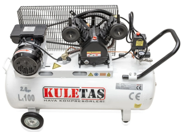 Kuletaş 200 Litre Hava Kompresörü 3 Hp Çift Pistonlu HM-V-0,16